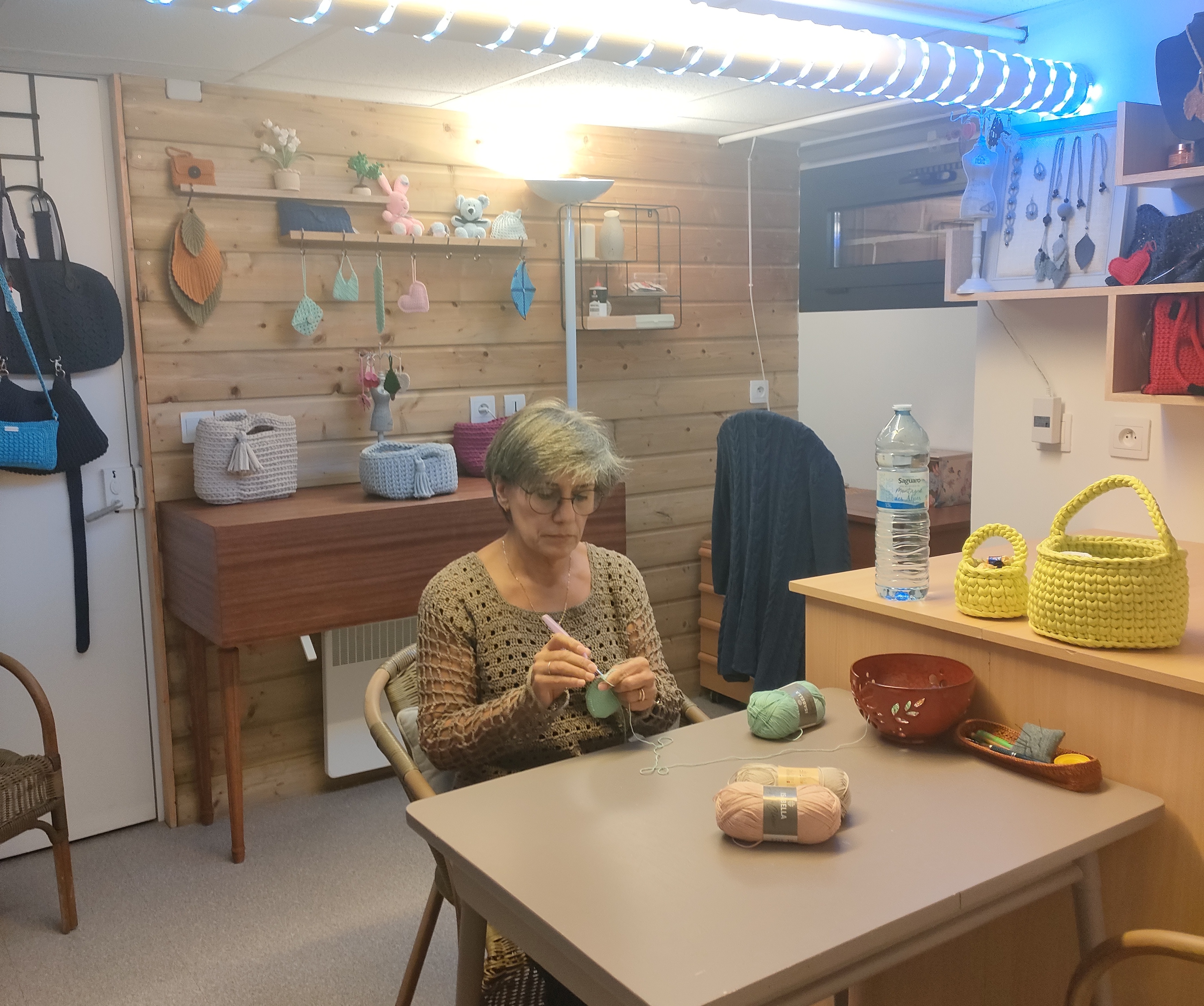 Atelier autour des mailles avec Arminda